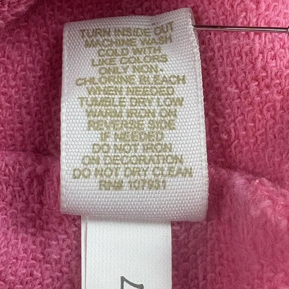 Vintage Y2K Limited Too Full Zip Hoodie Girls 10 Pink DANCE Balletcore Barbie